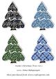 Sticker Christmas Trees Set 2
