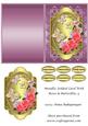 Metallic Folded Card with Roses & Butterflies 4