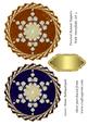 Twisted Round Toppers with Snowflake Set 3