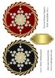 Twisted Round Toppers with Snowflake Set 4