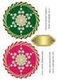 Twisted Round Toppers with Snowflake Set 5