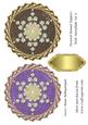 Twisted Round Toppers with Snowflake Set 6