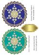 Twisted Round Toppers with Snowflake Set 7