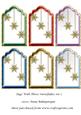Tags with Three Snowflakes Set 2