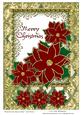 Poinsettias on Fancy Frame Card Front 2