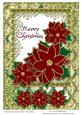 Poinsettias on Fancy Frame Card Front 4