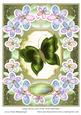 Large Floral Card Front with Butterfly 2