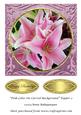 Pink Lilies on Carved Background Topper 2