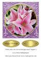 Pink Lilies on Carved Background Topper 3