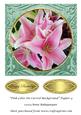 Pink Lilies on Carved Background Topper 4