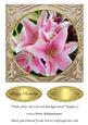 Pink Lilies on Carved Background Topper 5
