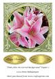 Pink Lilies on Carved Background Topper 7