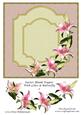 Easter Blank Topper with Lilies & Butterfly 2