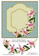 Easter Blank Topper with Lilies & Butterfly 3