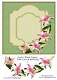 Easter Blank Topper with Lilies & Butterfly 4