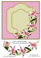 Easter Blank Topper with Lilies & Butterfly 5