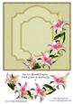 Easter Blank Topper with Lilies & Butterfly 6