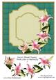 Easter Blank Topper with Lilies & Butterfly 7