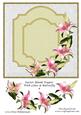 Easter Blank Topper with Lilies & Butterfly 8