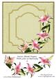 Easter Blank Topper with Lilies & Butterfly 9
