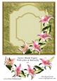 Easter Blank Topper with Lilies & Butterfly 10