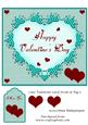 Cute Valentine Card Front & Tag 5