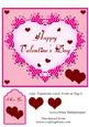 Cute Valentine Card Front & Tag 6