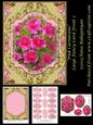 Pink Carnations Large Fancy Card Front 2