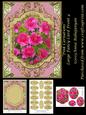 Pink Carnations Large Fancy Card Front 4