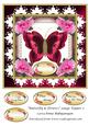 Butterfly & Flowers Large Topper 2
