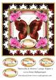 Butterfly & Flowers Large Topper 3