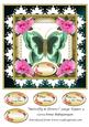 Butterfly & Flowers Large Topper 4