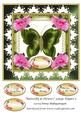 Butterfly & Flowers Large Topper 5