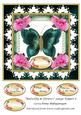 Butterfly & Flowers Large Topper 6
