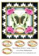 Butterfly & Flowers Large Topper 8