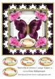 Butterfly & Flowers Large Topper 9