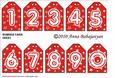Number Tags ( Red )
