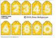 Number Tags (yellow)