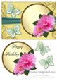 Card Front with Butterflies & Flowers 2