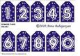 Number Tags (blue)