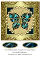 Colorful Butterfly in Fancy Frame Large Topper 2