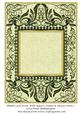 Blank Card Front with Square Frame & Fancy Swirls 1
