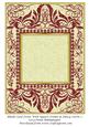 Blank Card Front with Square Frame & Fancy Swirls 2