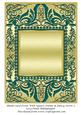 Blank Card Front with Square Frame & Fancy Swirls 3
