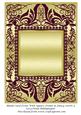 Blank Card Front with Square Frame & Fancy Swirls 4