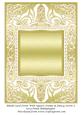 Blank Card Front with Square Frame & Fancy Swirls 5