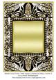 Blank Card Front with Square Frame & Fancy Swirls 8