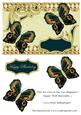 One for Love & One for Happiness Topper with Butterflies 2