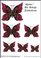 Affection Red Butterfly Embellishments