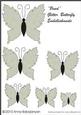 Pearl Glitter Butterfly Embellishments